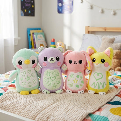 Glow Friends™ – Peluche Mágico con Lápiz de Luz que Brilla en la Oscuridad