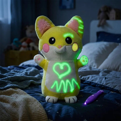 Glow Friends™ – Peluche Mágico con Lápiz de Luz que Brilla en la Oscuridad