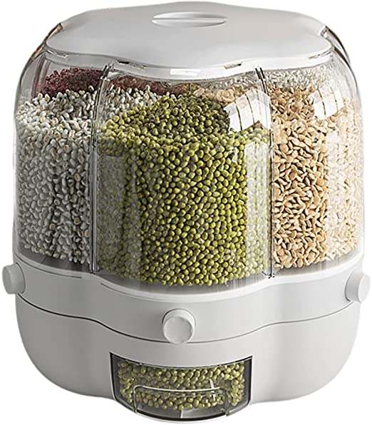 Dearly™ 360° Rotating Grains Storage Box