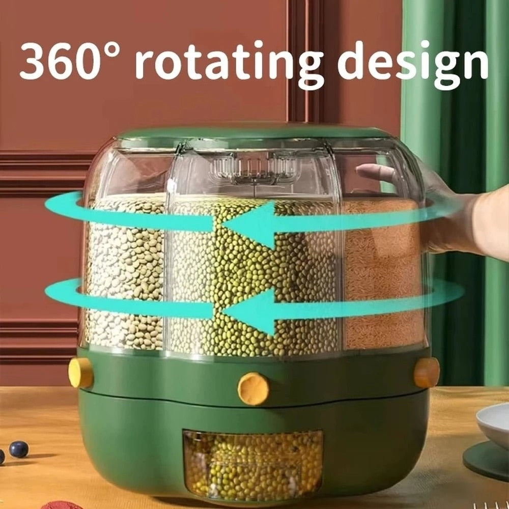 Dearly™ 360° Rotating Grains Storage Box